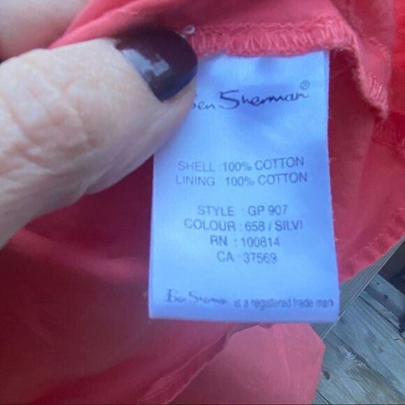 Ben Sherman eyelet coral mini dress size xs - Picture 13 of 13